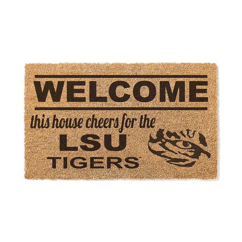 Team Coir Doormat Welcome LSU Fighting Tigers
