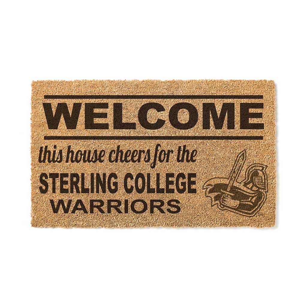 Team Coir Doormat Welcome Sterling College Warriors