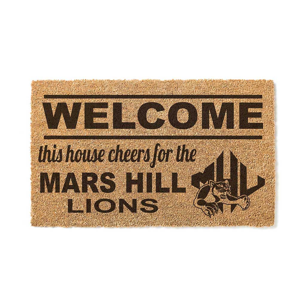 Team Coir Doormat Welcome Mars Hill College Lions