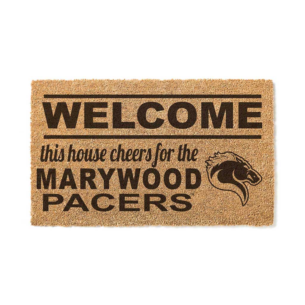 Team Coir Doormat Welcome Marywood University Pacers