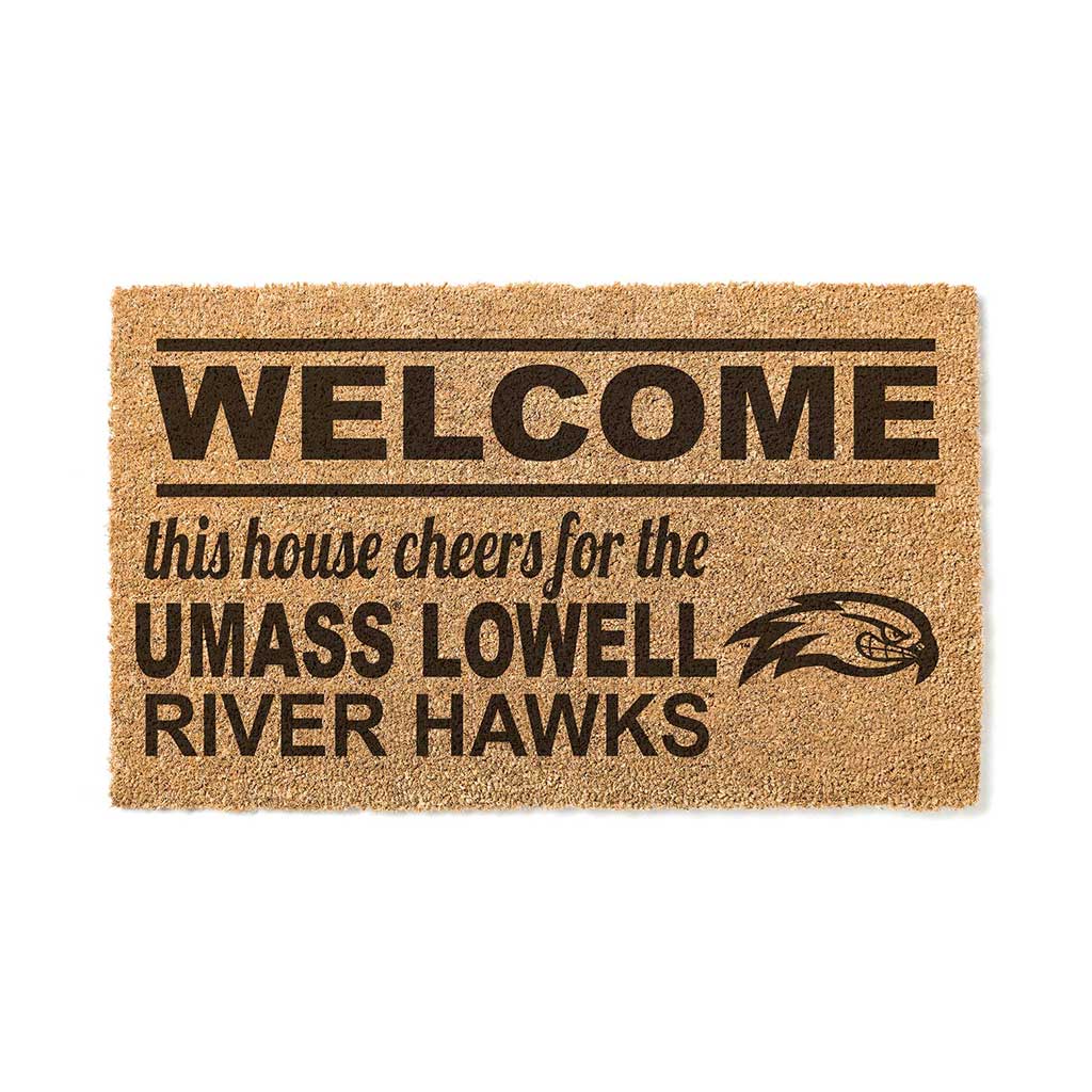 Team Coir Doormat Welcome UMASS Lowell River Hawks