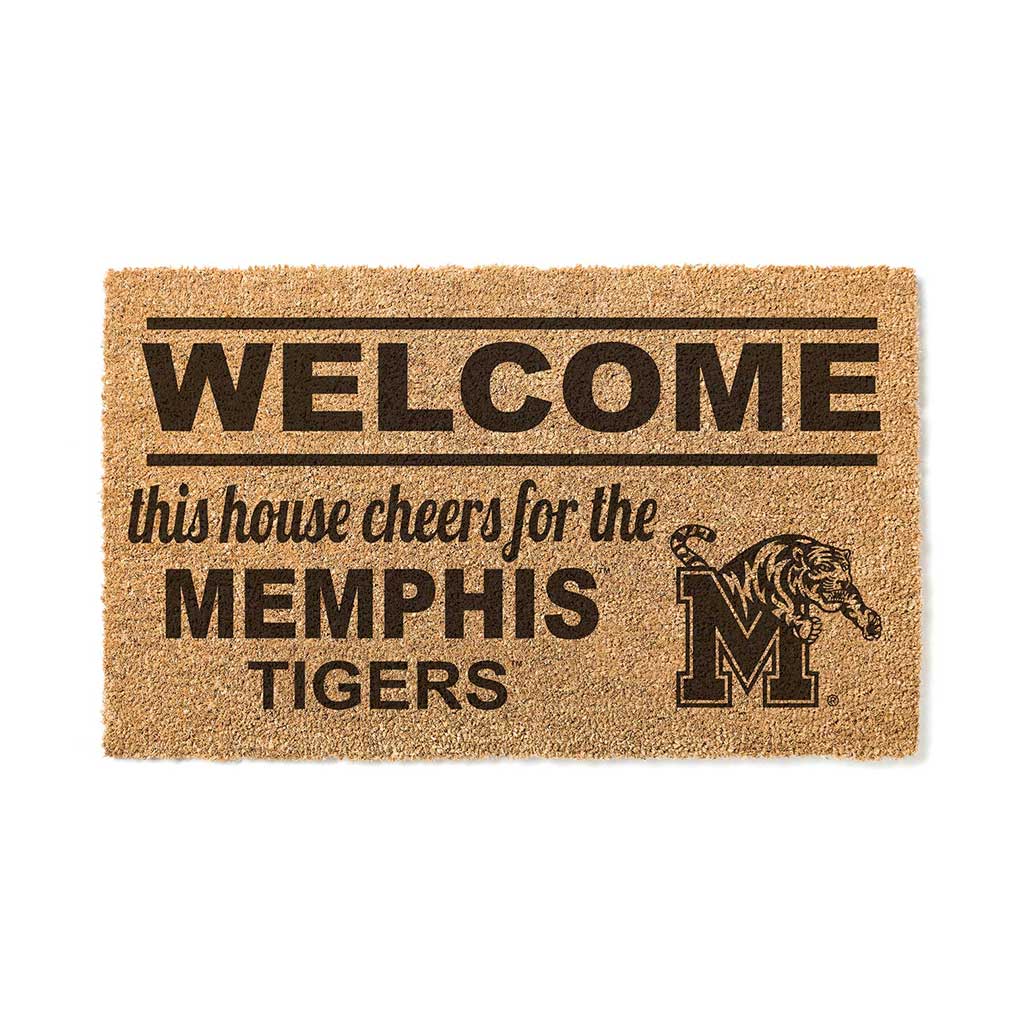 Team Coir Doormat Welcome Memphis Tigers