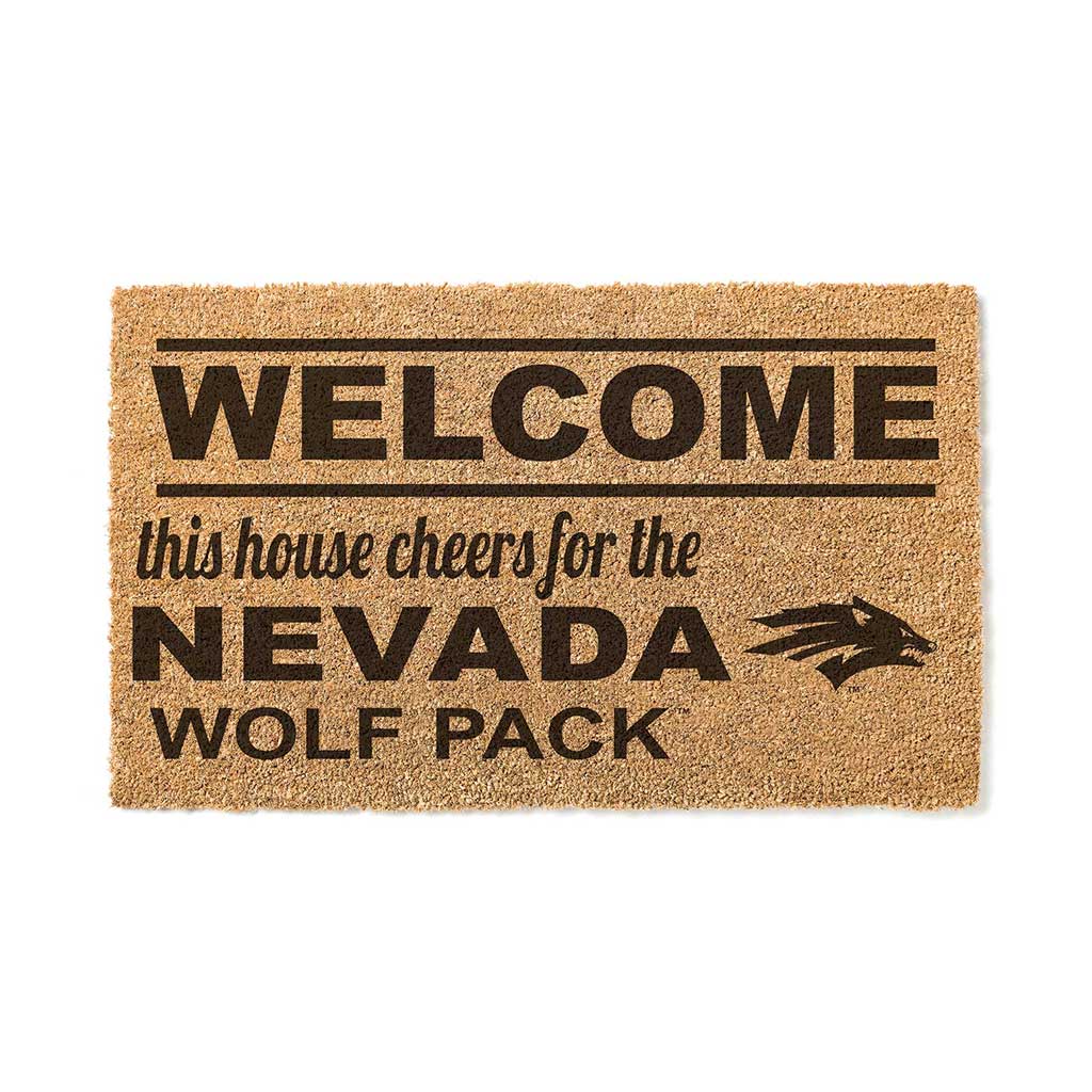 Team Coir Doormat Welcome Nevada Wolf Pack