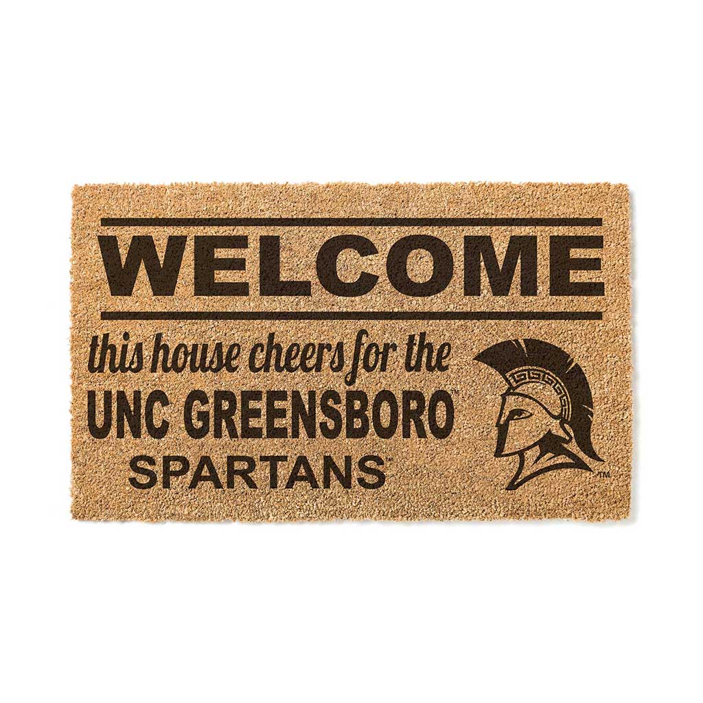 Team Coir Doormat Welcome North Carolina (Greensboro) Spartans