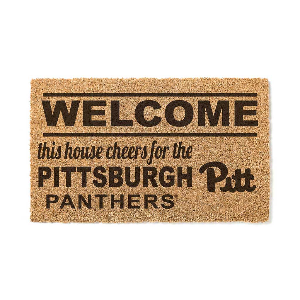 Team Coir Doormat Welcome Pittsburgh Panthers