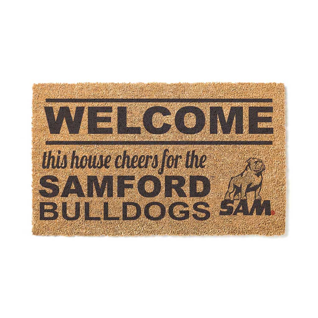 Team Coir Doormat Welcome Samford Bulldogs