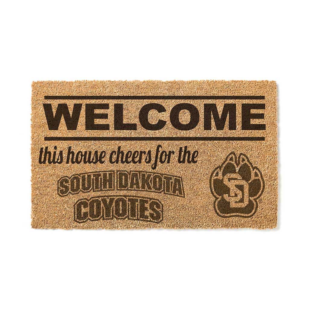 Team Coir Doormat Welcome South Dakota Coyotes