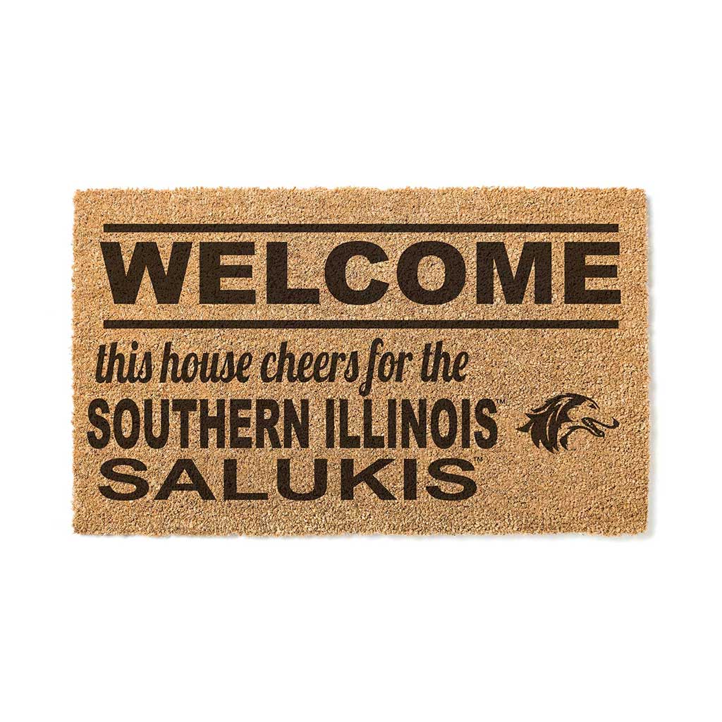 Team Coir Doormat Welcome Southern Illinois Salukis
