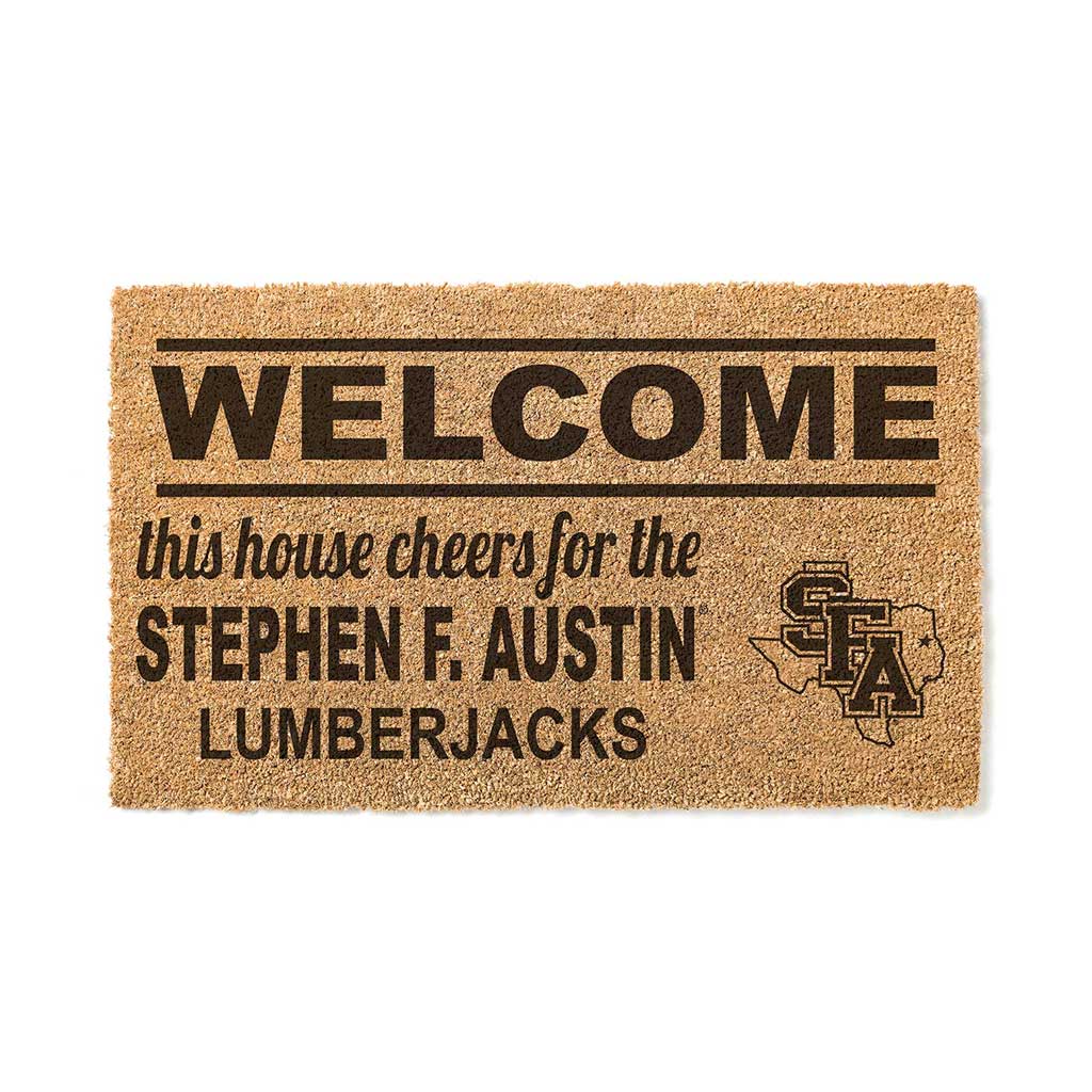 Team Coir Doormat Welcome Stephen F Austin Lumberjacks