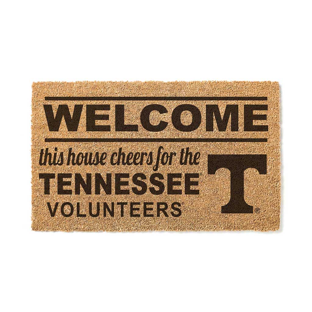 Team Coir Doormat Welcome Tennessee Volunteers
