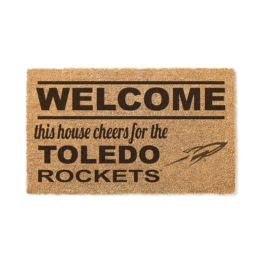 Team Coir Doormat Welcome Toledo Rockets