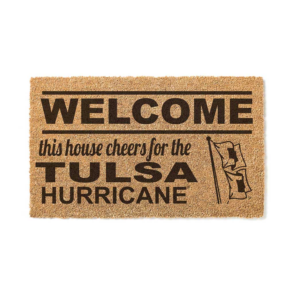 Team Coir Doormat Welcome Tulsa Golden Hurricane