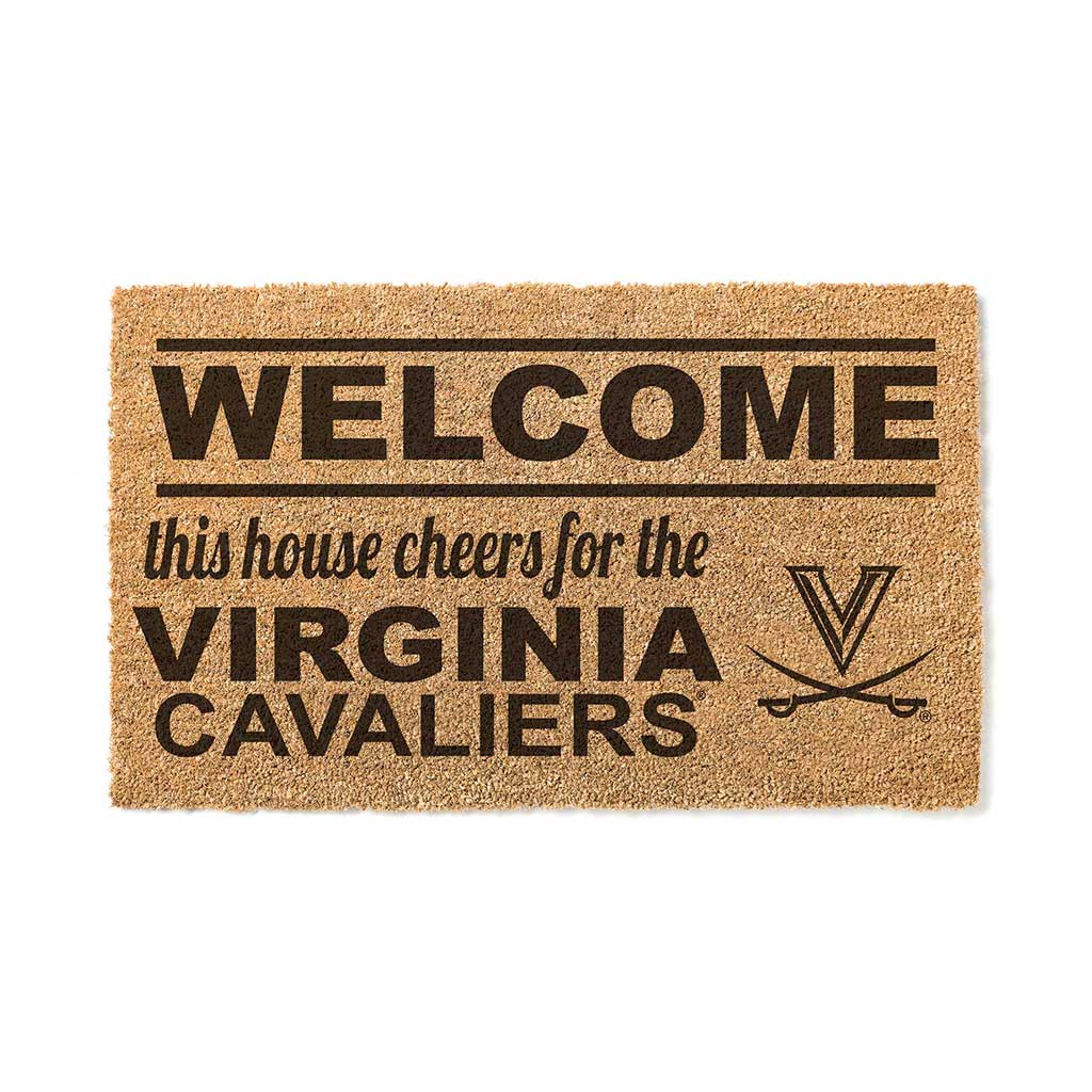 Team Coir Doormat Welcome Virginia Cavaliers
