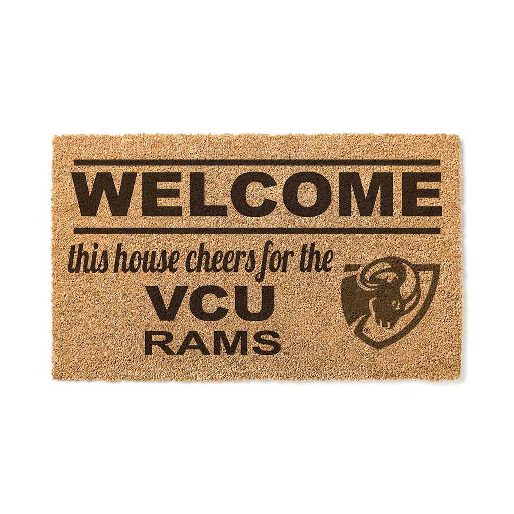 Team Coir Doormat Welcome Virginia Commonwealth Rams