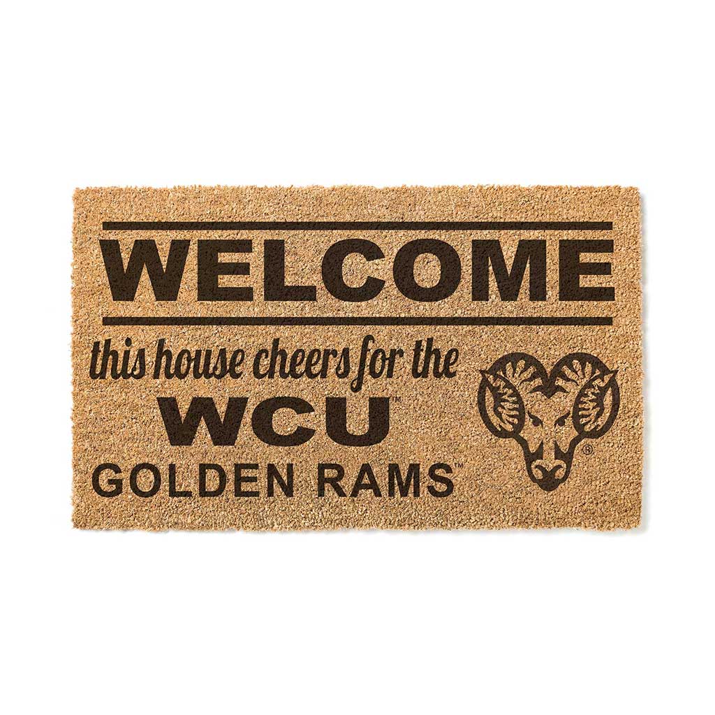 Team Coir Doormat Welcome West Chester Golden Rams