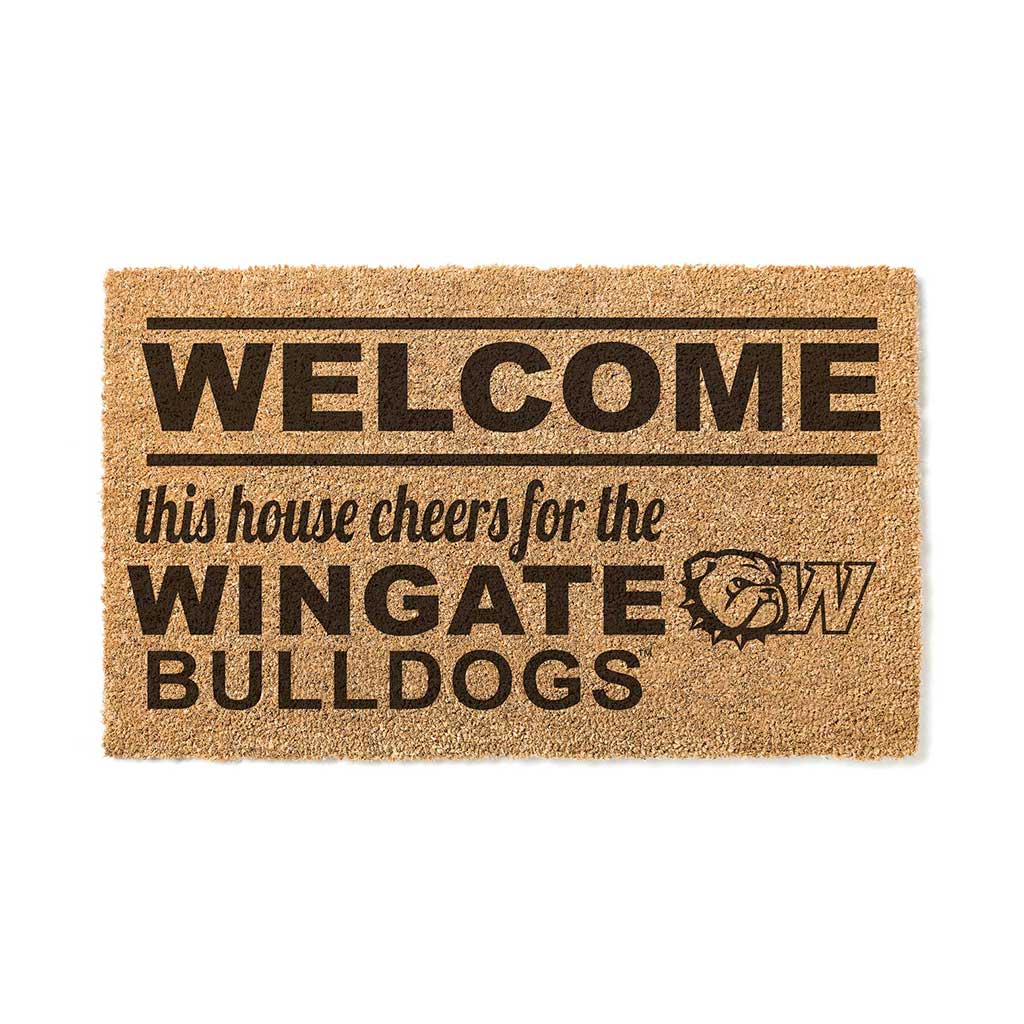 Team Coir Doormat Welcome Wingate Bulldogs
