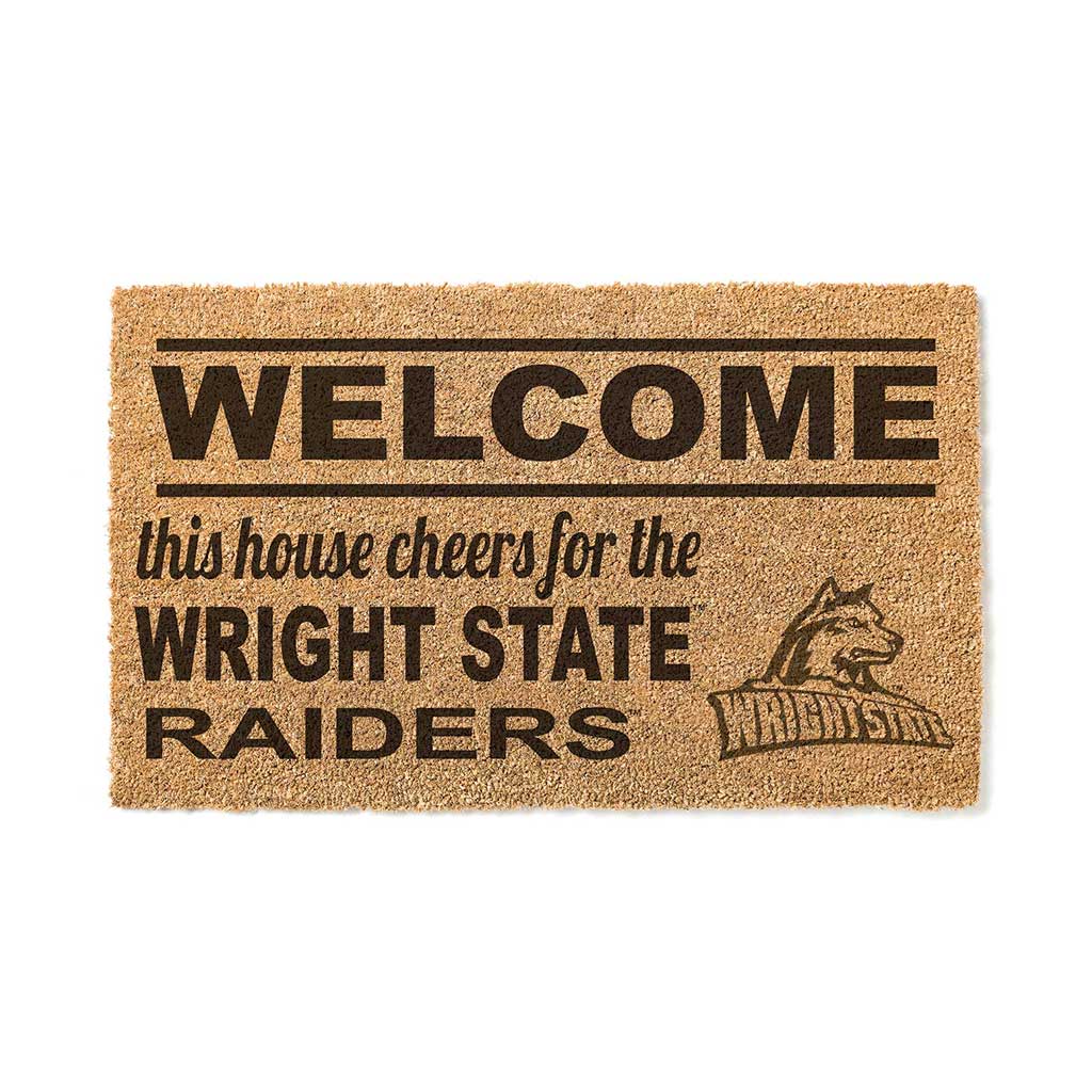Team Coir Doormat Welcome Wright State University Raiders