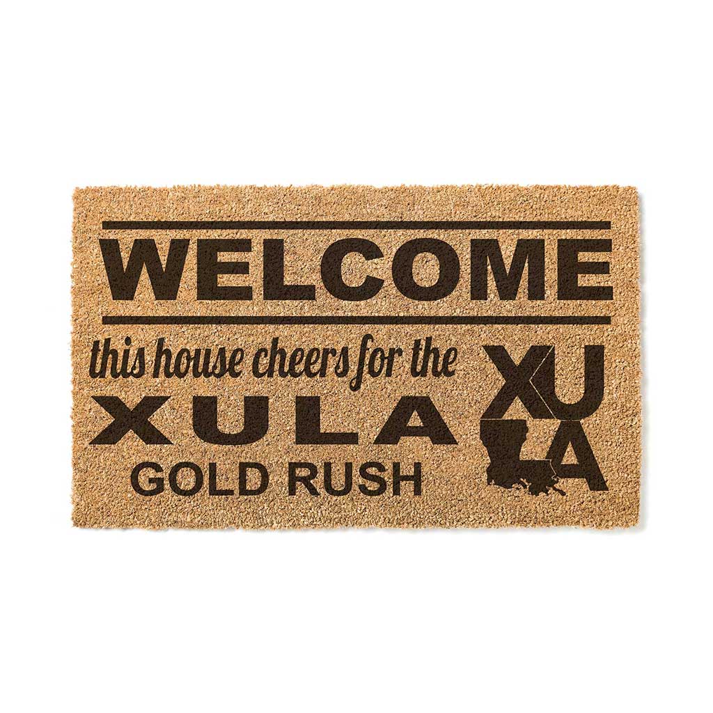 Team Coir Doormat Welcome Xavier New Orleans Gold Rush