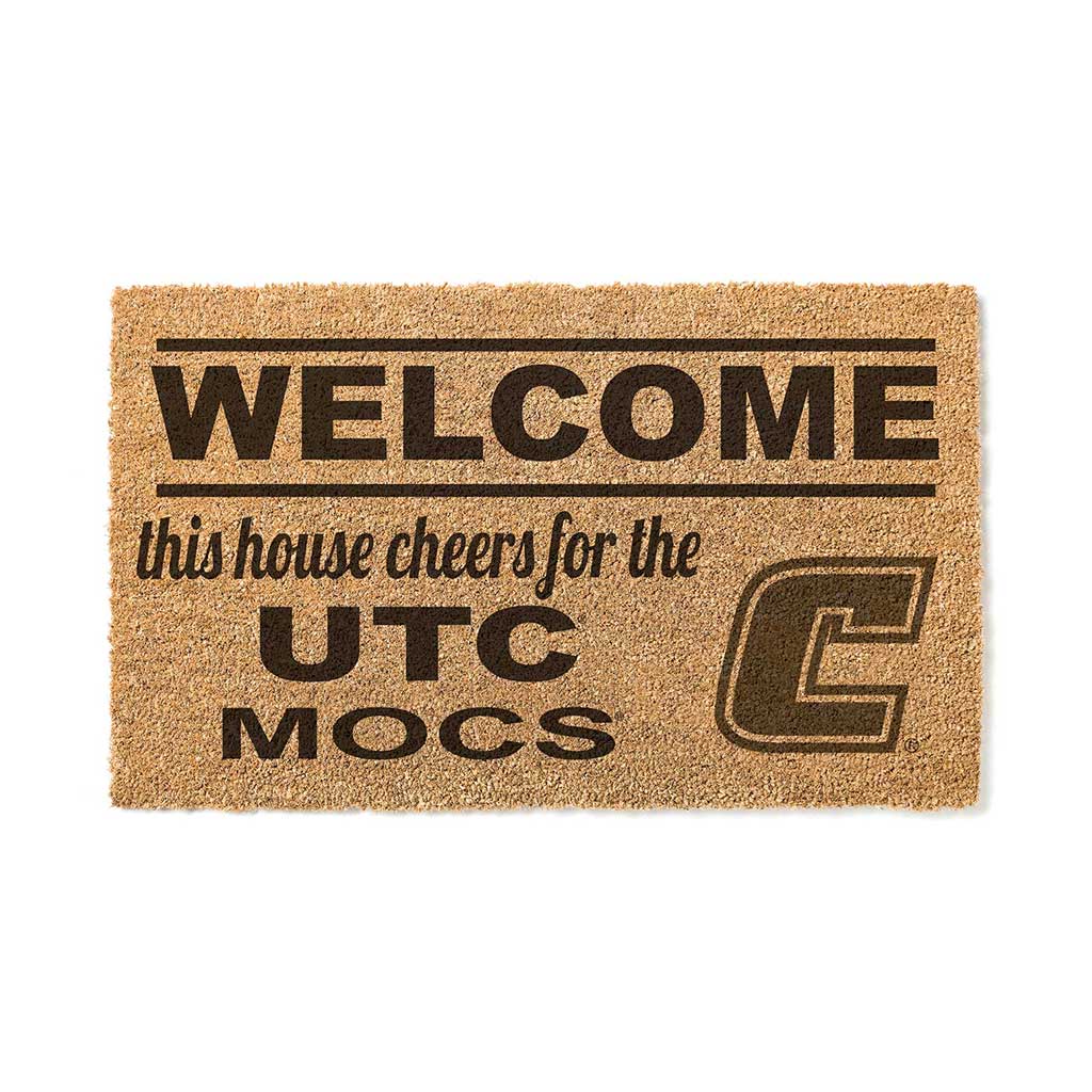Team Coir Doormat Welcome Tennessee Chattanooga Mocs