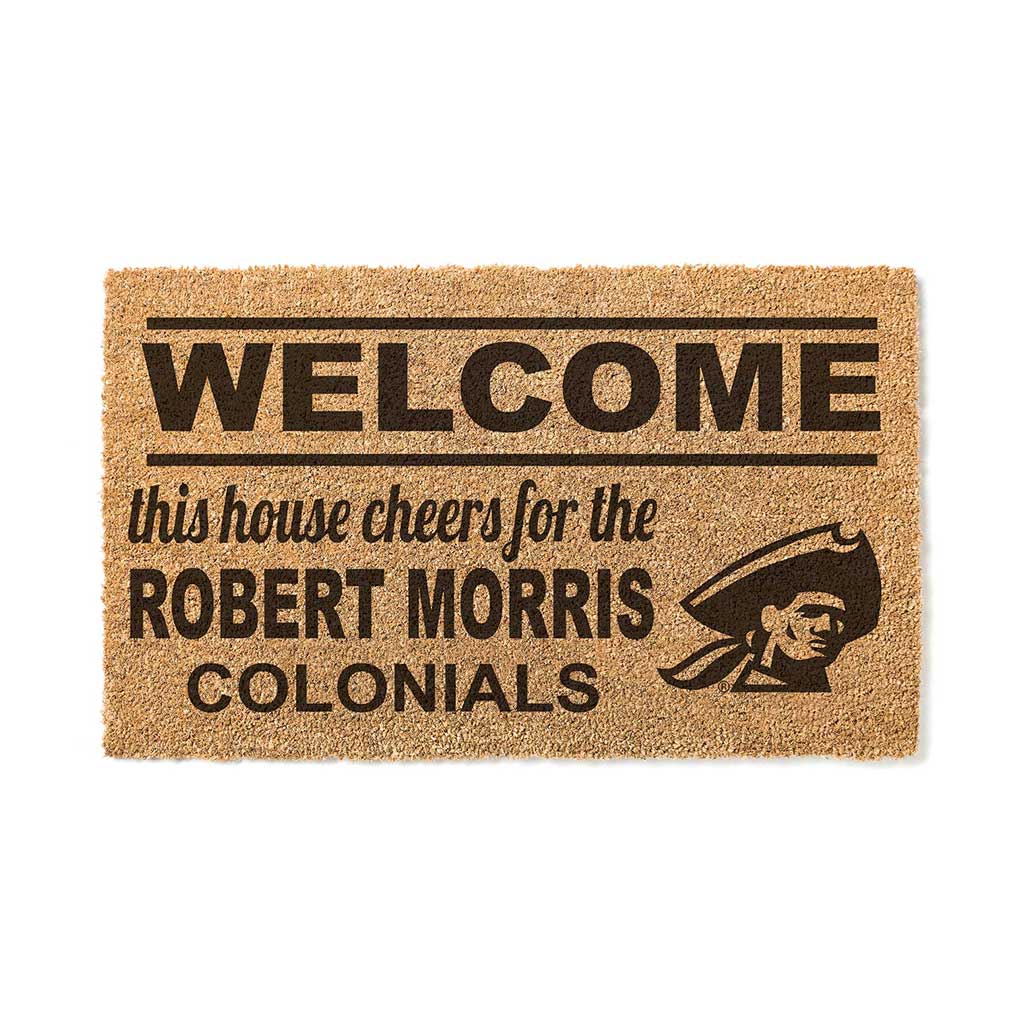Team Coir Doormat Welcome Robert Morris University Colonials