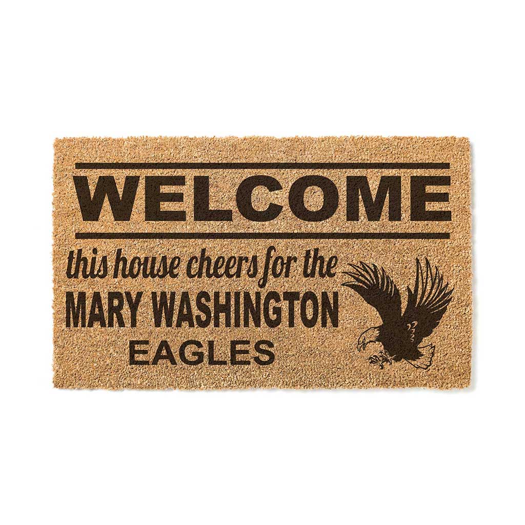 Team Coir Doormat Welcome University of Mary Washington Eagles