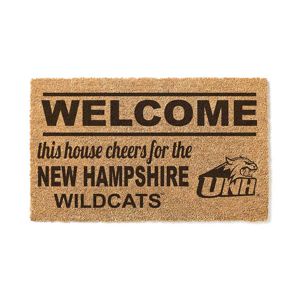 Team Coir Doormat Welcome University of New Hampshire Wildcats