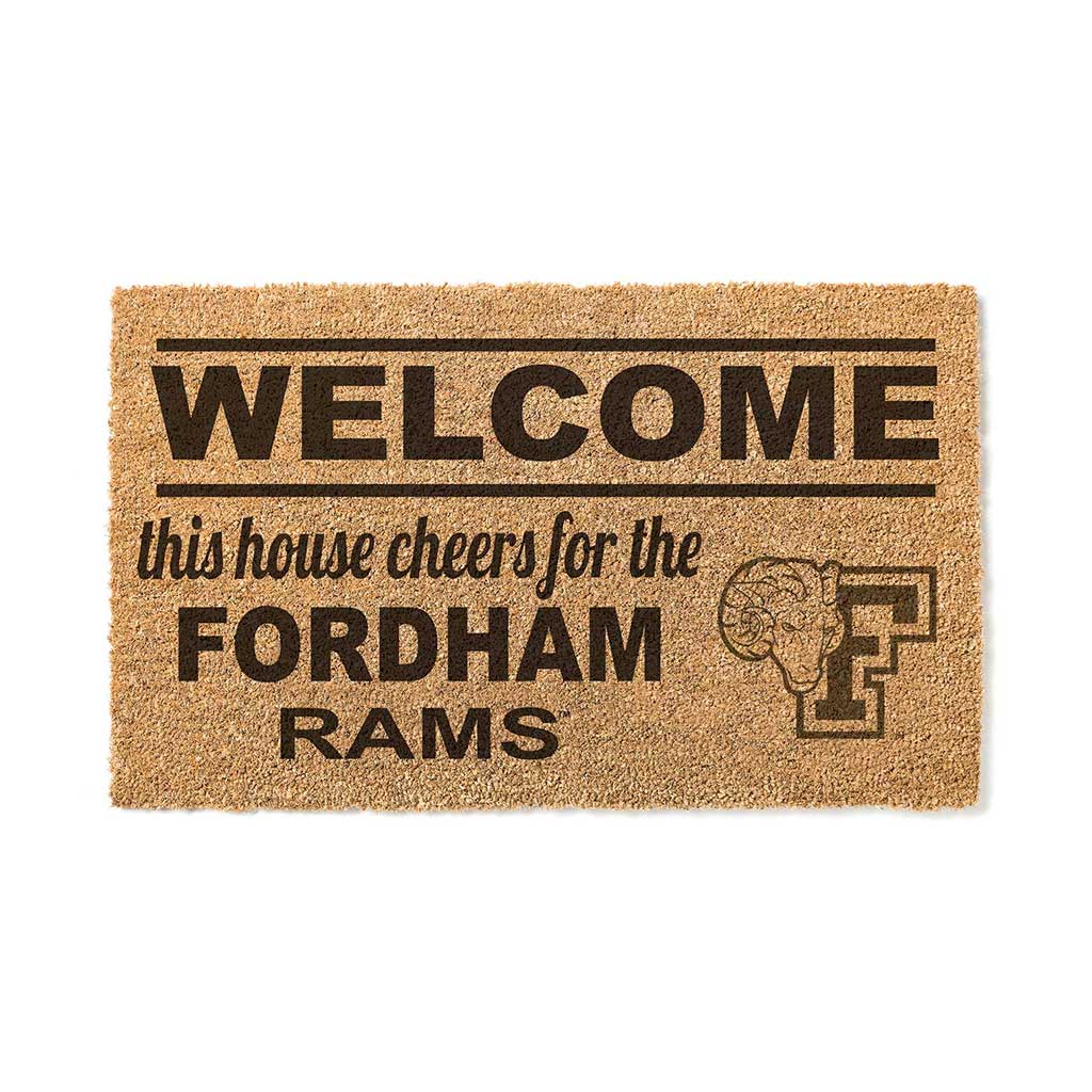 Team Coir Doormat Welcome Fordham Rams
