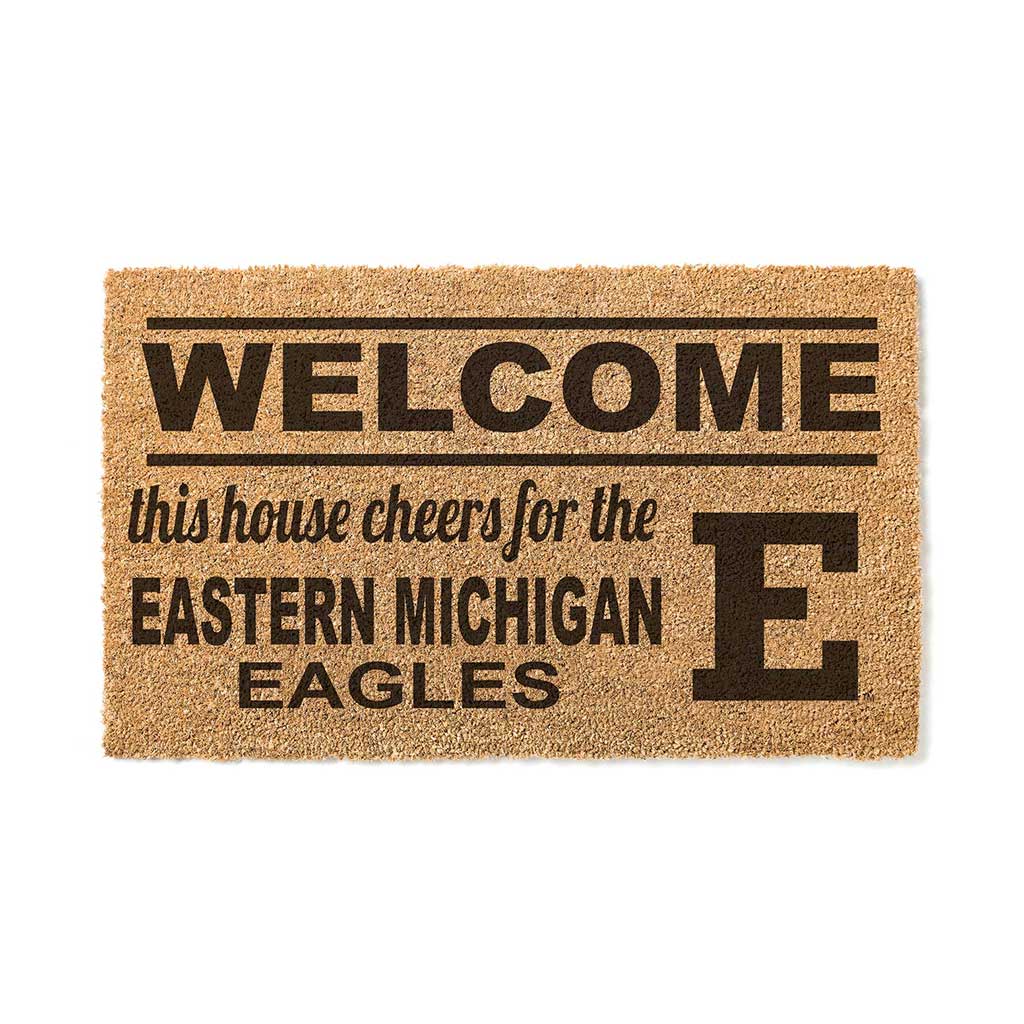 Team Coir Doormat Welcome Eastern Michigan Eagles