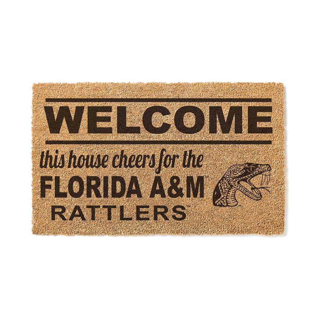 Team Coir Doormat Welcome Florida A&M Rattlers