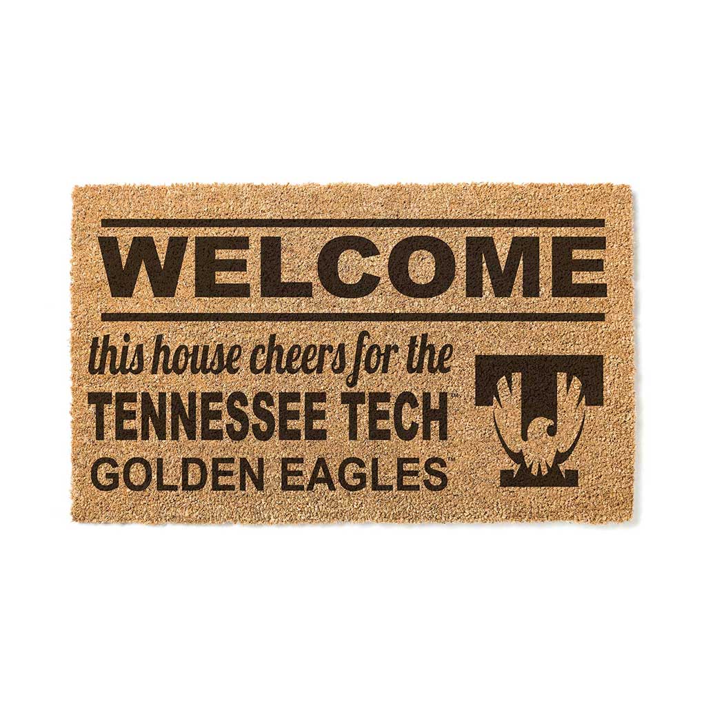Team Coir Doormat Welcome Tennessee Tech Golden Eagles