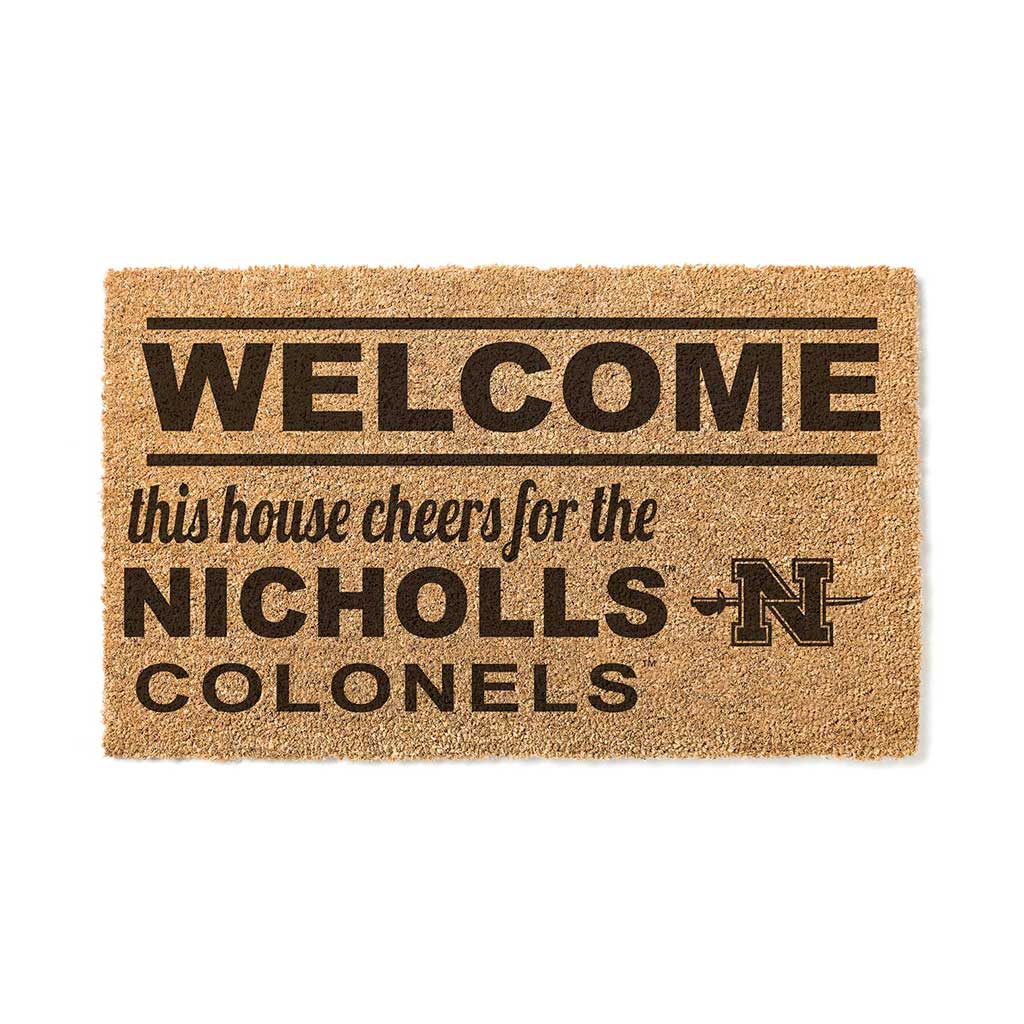 Team Coir Doormat Welcome Nicholls State Colonels