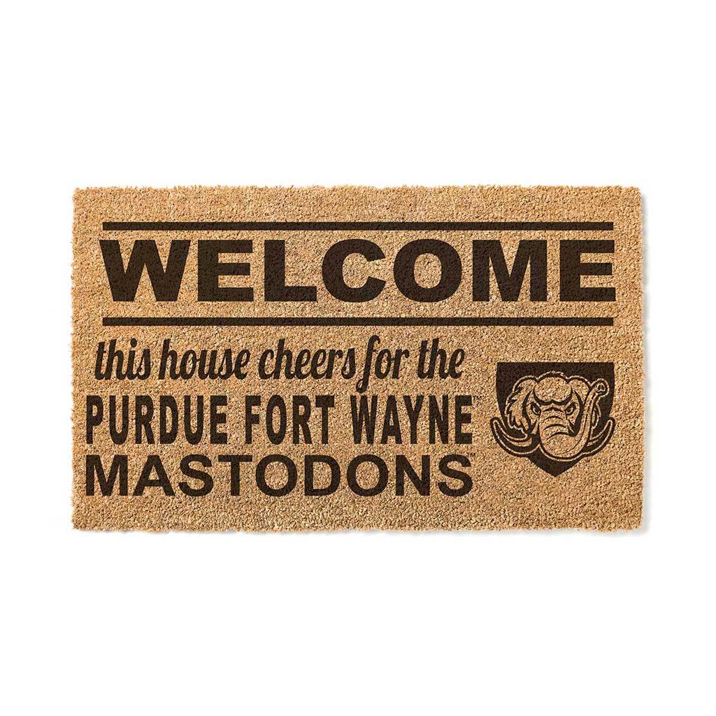 Team Coir Doormat Welcome Purdue Fort Wayne Mastodons