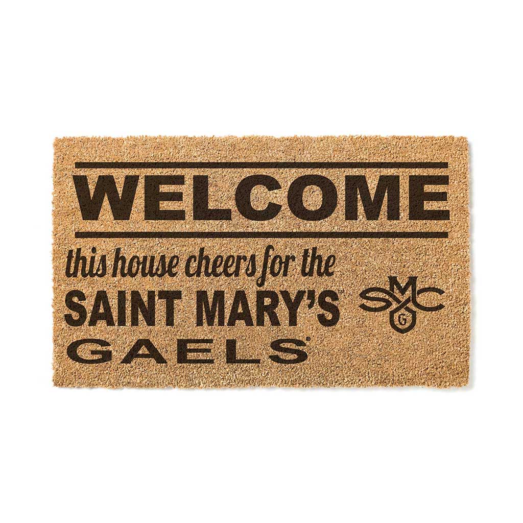 Team Coir Doormat Welcome Saint Mary's College of California Gaels
