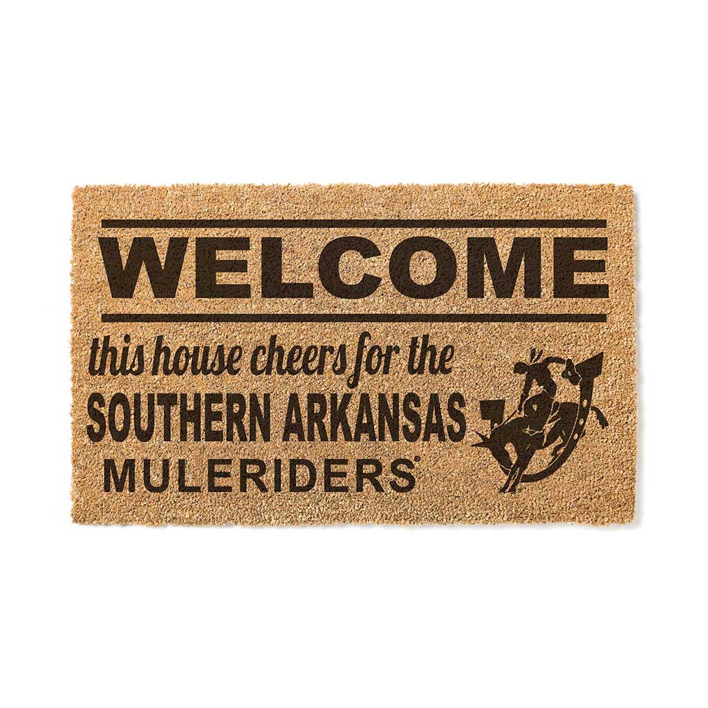 Team Coir Doormat Welcome Southern Arkansas MULERIDERS