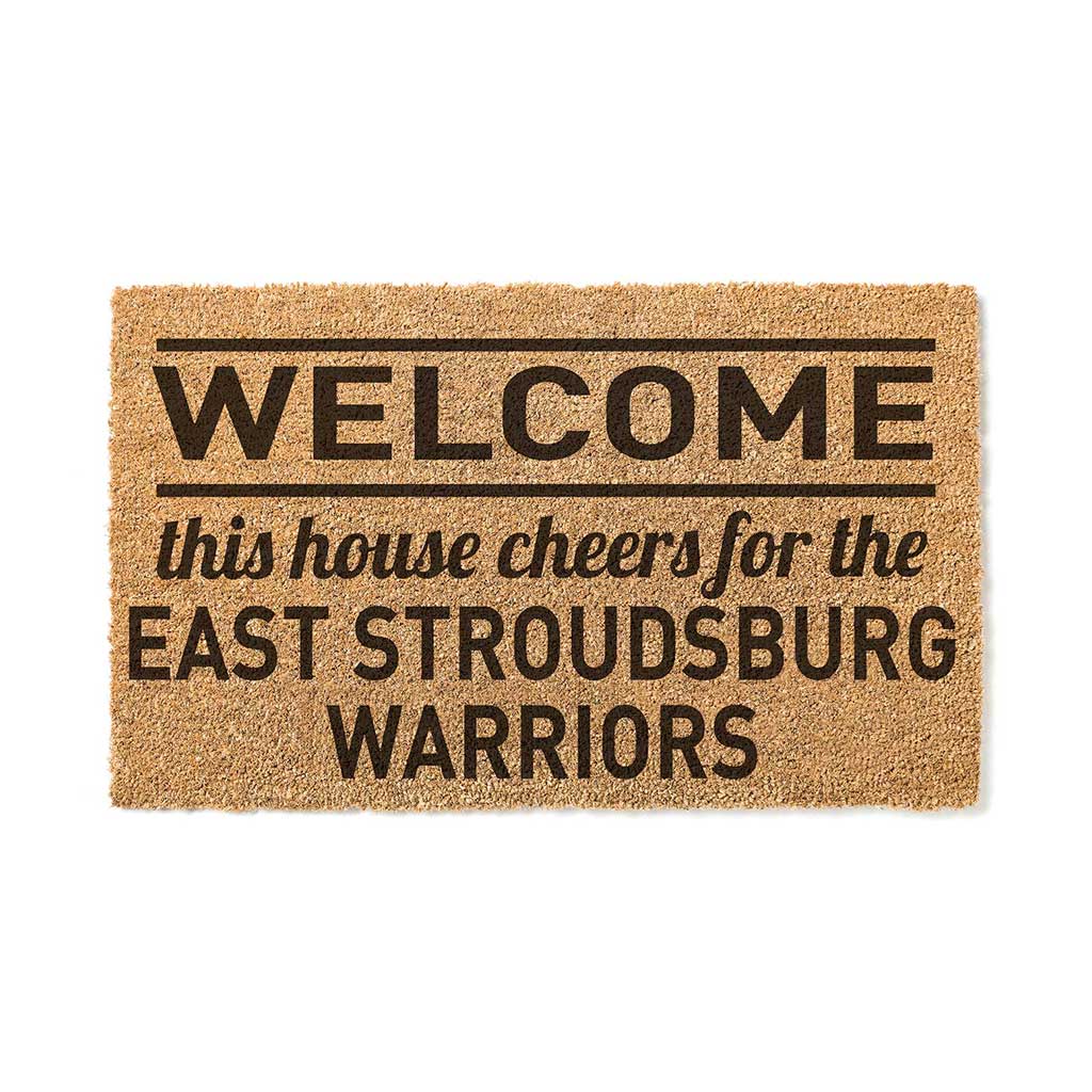 Team Coir Doormat Welcome East Stroudsburg University WARRIORS