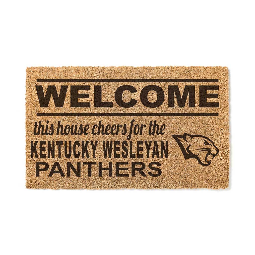 Team Coir Doormat Welcome Kentucky Wesleyan College PANTHERS