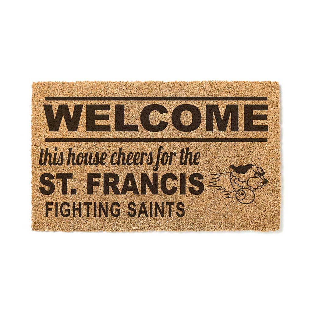 Team Coir Doormat Welcome St. Francis Fighting Saints