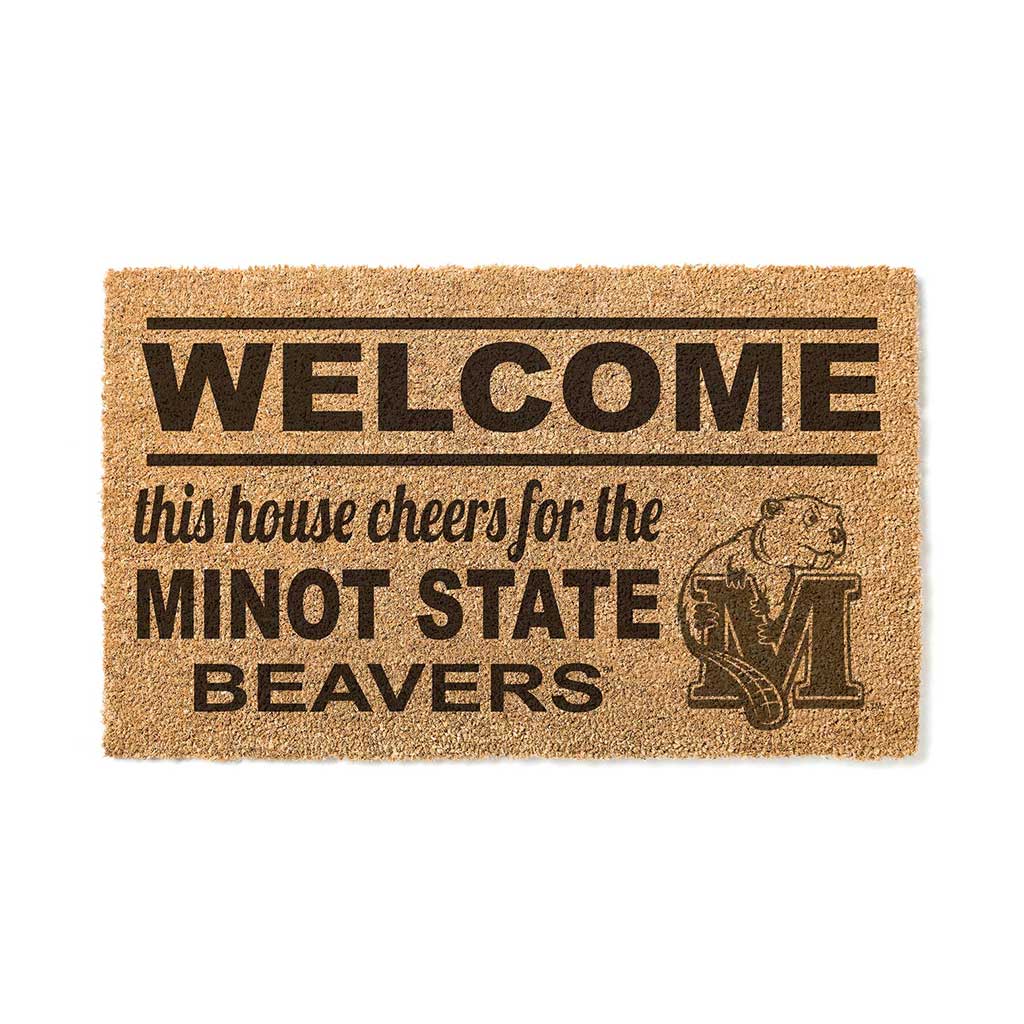 Team Coir Doormat Welcome Minot State Beavers