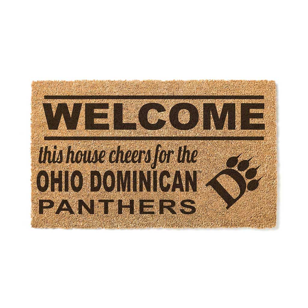 Team Coir Doormat Welcome Ohio Dominican University Panthers