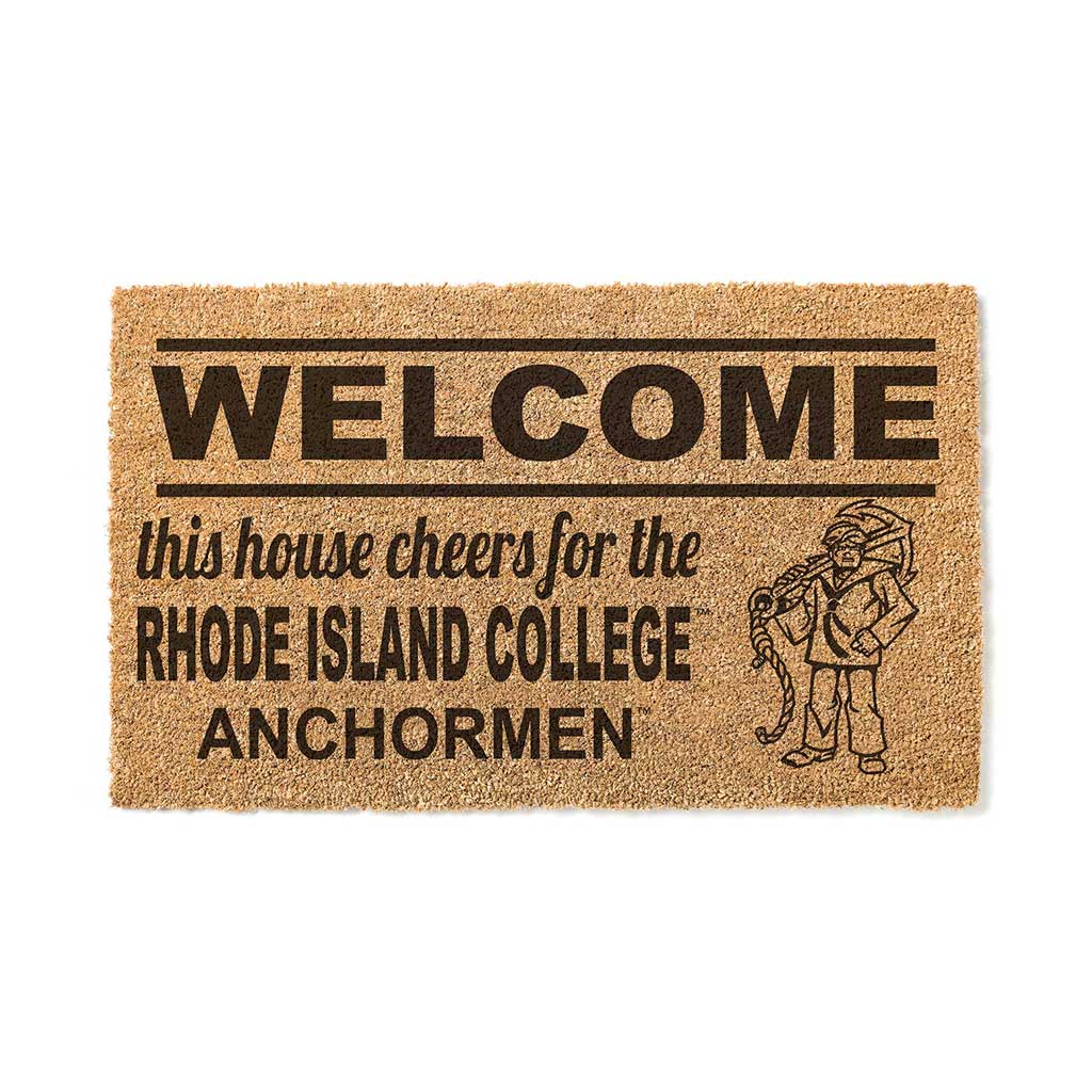 Team Coir Doormat Welcome Rhode Island College Anchormen