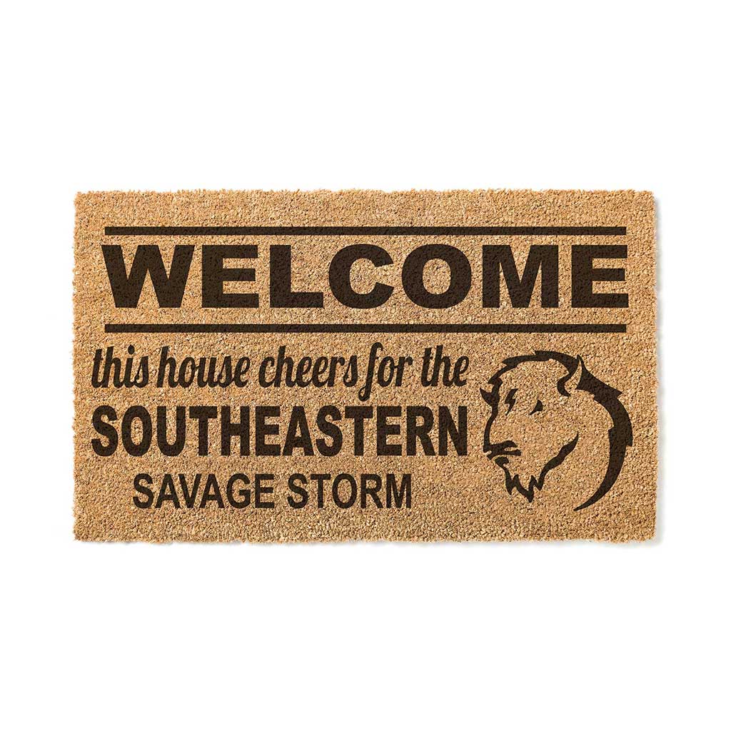 Team Coir Doormat Welcome Southeastern Oklahoma State University Savage Storm