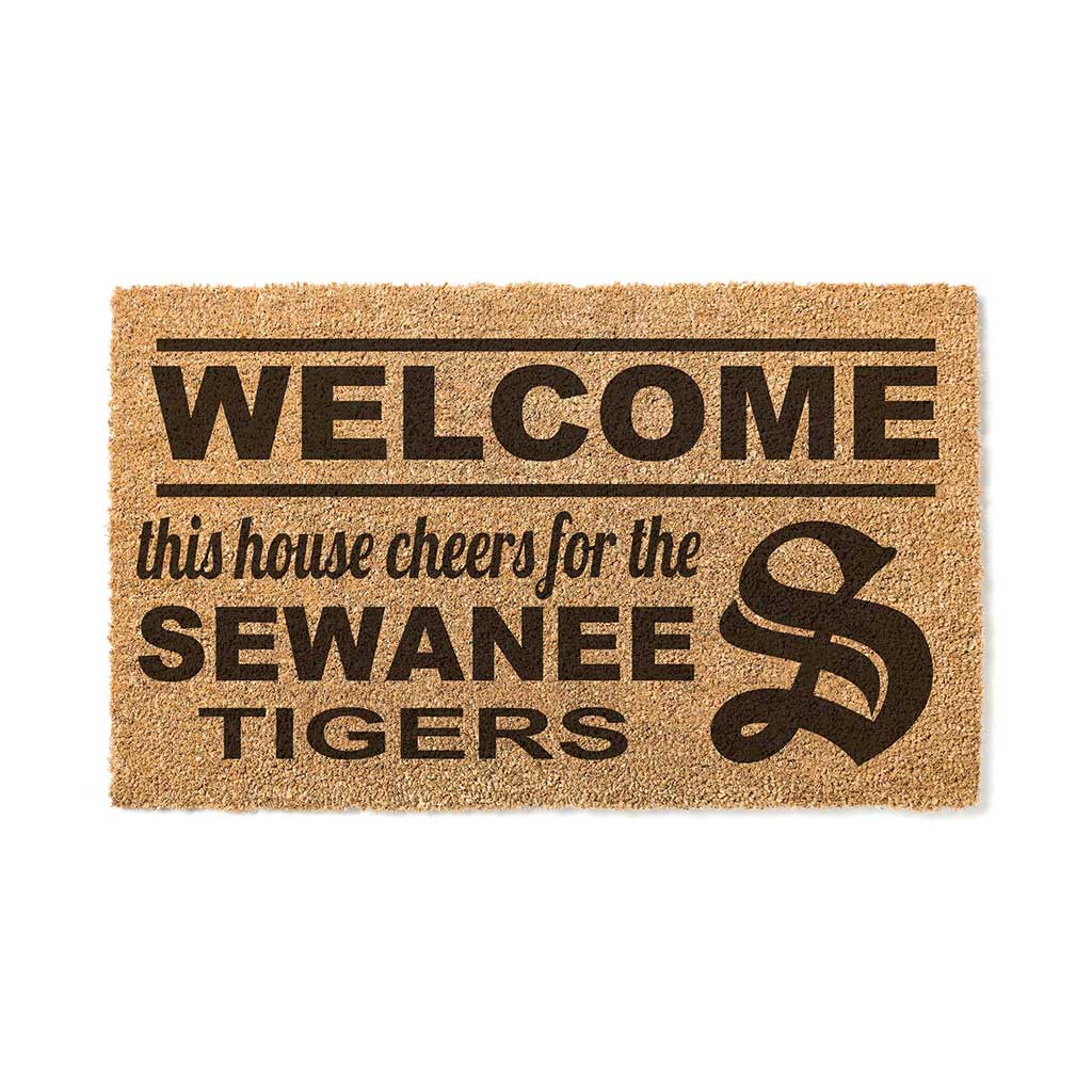 Team Coir Doormat Welcome Sewanee - The University of the South Tigers