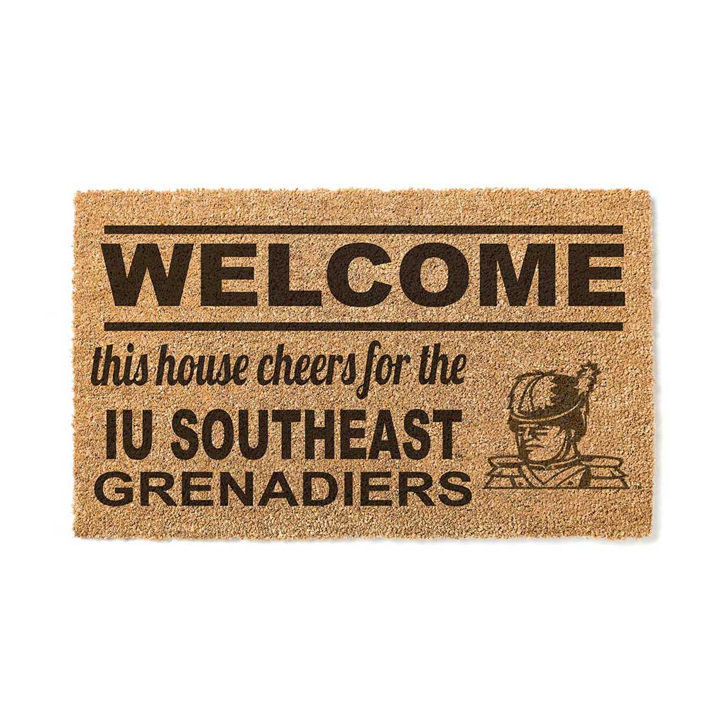 Team Coir Doormat Welcome Indiana University Southeast Grenadiers