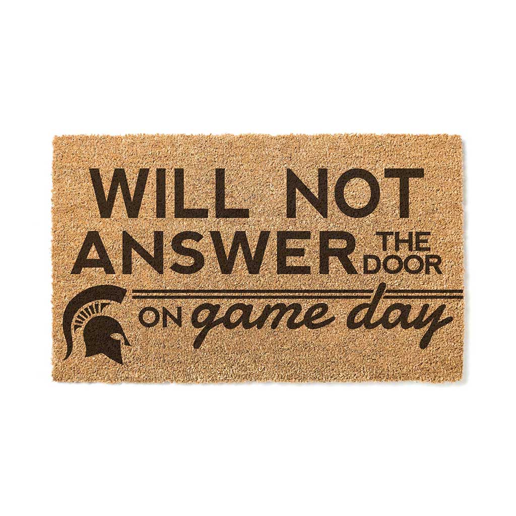 Team Coir Doormat Will Not Answer Michigan State Spartans