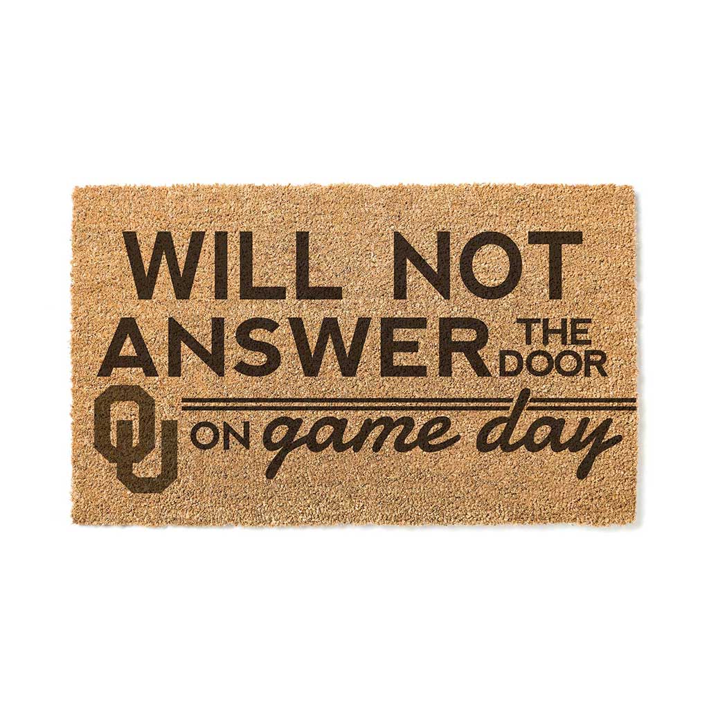 Team Coir Doormat Will Not Answer Oklahoma Sooners
