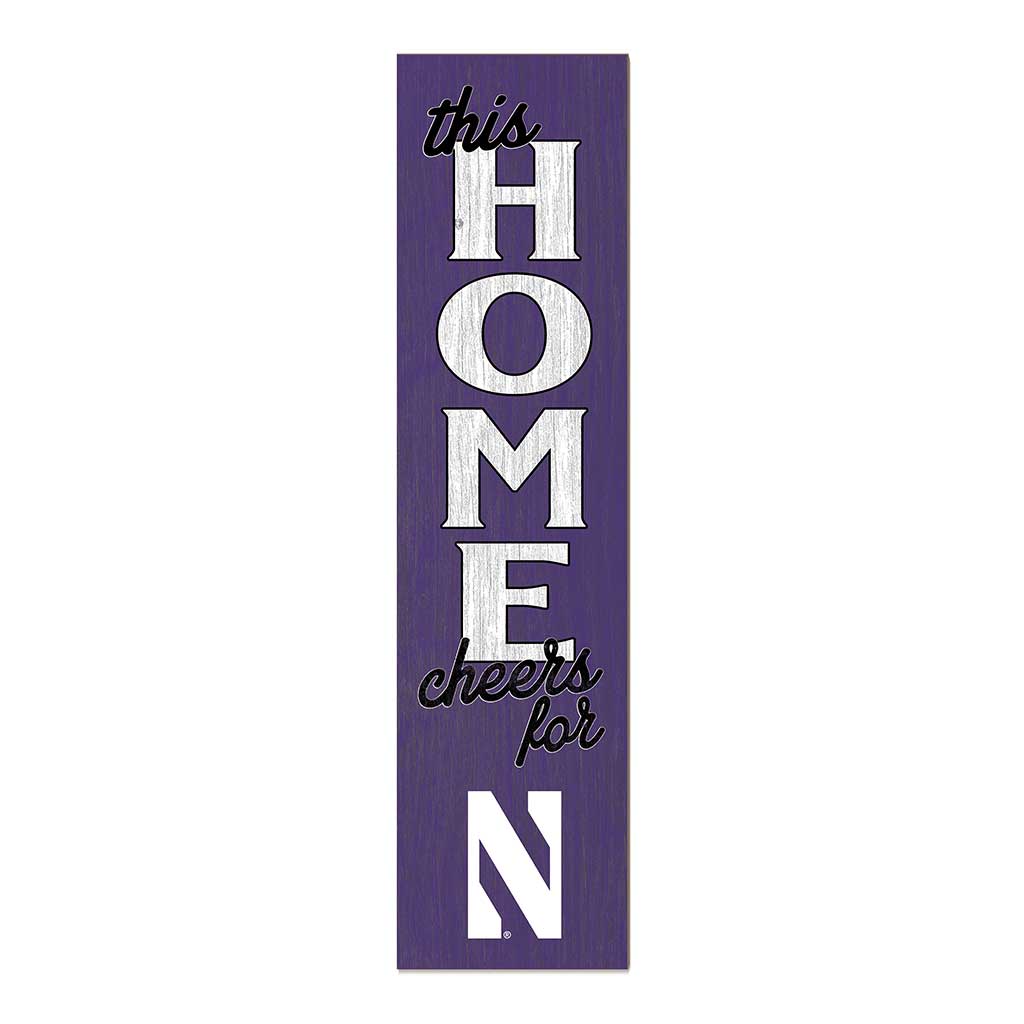 11x46 Leaning Sign This Home Northwestern Wildcats