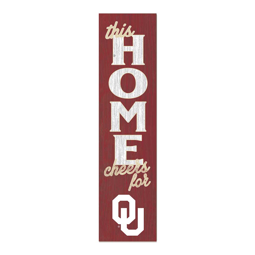 11x46 Leaning Sign This Home Oklahoma Sooners