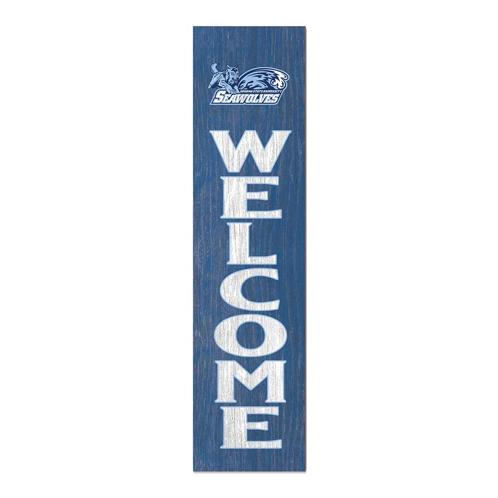 11x46 Leaning Sign Welcome Sonoma State University Seawolves