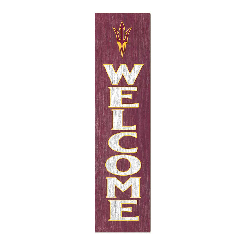 11x46 Leaning Sign Welcome Arizona State Sun Devils