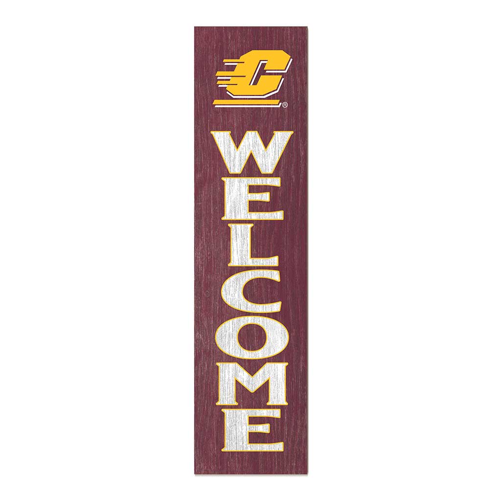 11x46 Leaning Sign Welcome Central Michigan Chippewas